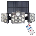 LED solcellsspot med rörelsesensor och skymningssensor LED/20W/3,7V 1200 mAh IP44 + fjärrkontroll