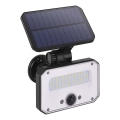 LED solcellsspot med rörelsesensor SPILO LED/3,7V 3600mAh 3000K IP54 + fjärrkontroll