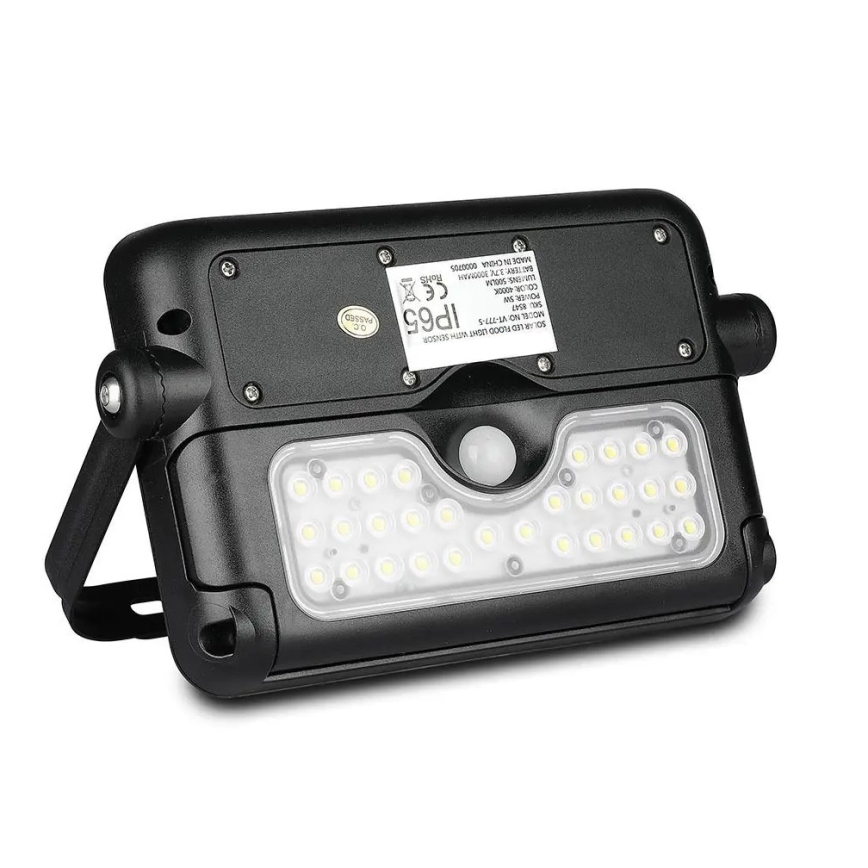 LED solcellsspot med sensor LED/5W/3,7V IP65 4000K 3000 mAh