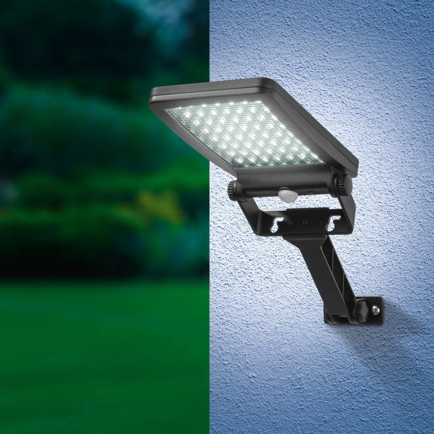 LED-solcellsstrålkastare med sensor ADIK LED/1,2W/3,7V 1200 mAh 6500K IP44