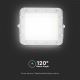 LED Utomhus ljusreglerad solcell reflektor LED/10W/3,2V IP65 6400K vit + fjärrkontroll