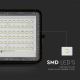 LED Utomhus ljusreglerad solcell strålkastare LED/15W/3,2V IP65 6400K svart + fjärrkontroll