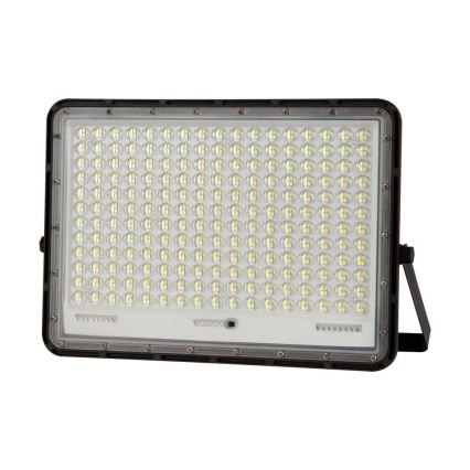 LED Solcellstrålkastare utomhus LED/30W/3,2V 4000K svart IP65 + fjärrkontroll