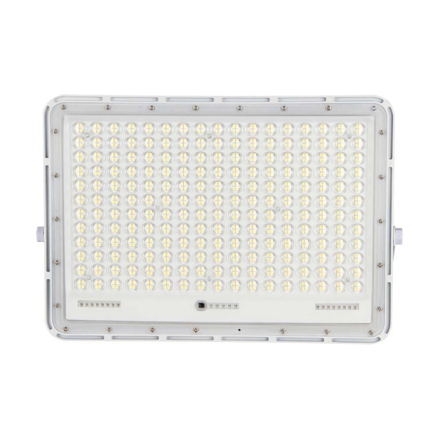 LED Solcellstrålkastare utomhus LED/30W/3,2V 4000K vit IP65 + fjärrkontroll