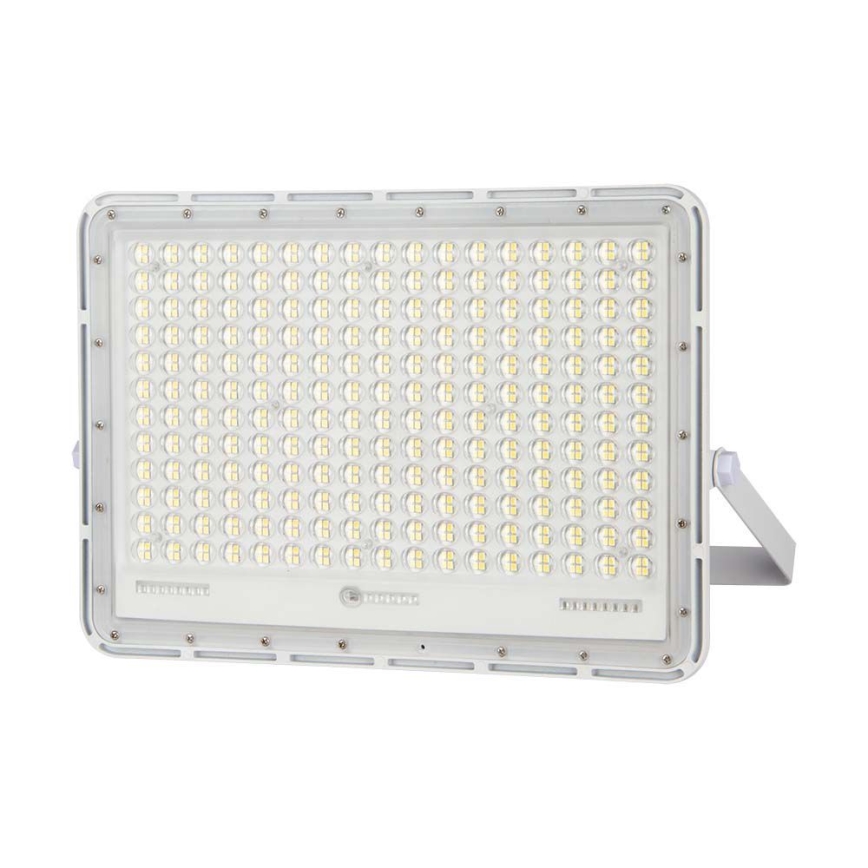 LED Solcellstrålkastare utomhus LED/30W/3,2V 4000K vit IP65 + fjärrkontroll