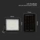 LED Utomhus ljusreglerad solcell strålkastare LED/6W/3,2V IP65 4000K svart + fjärrkontroll