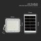 LED Utomhus ljusreglerad solcell strålkastare LED/6W/3,2V IP65 4000K vit + fjärrkontroll