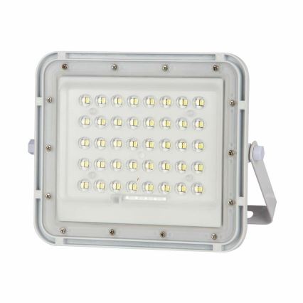 LED Utomhus ljusreglerad solcell strålkastare LED/6W/3,2V IP65 6400K 5000 mAh vit + fjärrkontroll
