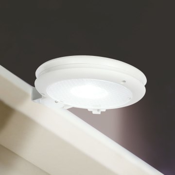 LED-solcellsvägglampa LED/1,2V 1000 mAh IP44 vit