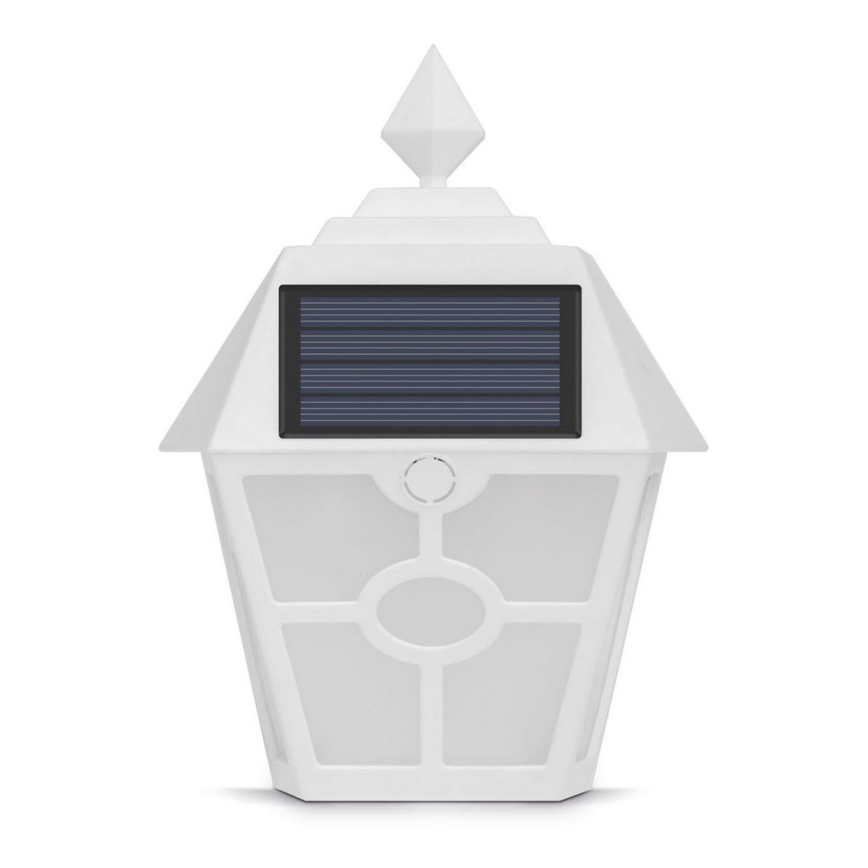 LED Solcellsvägglampa LED/1,2V 600mAh IP44 vit