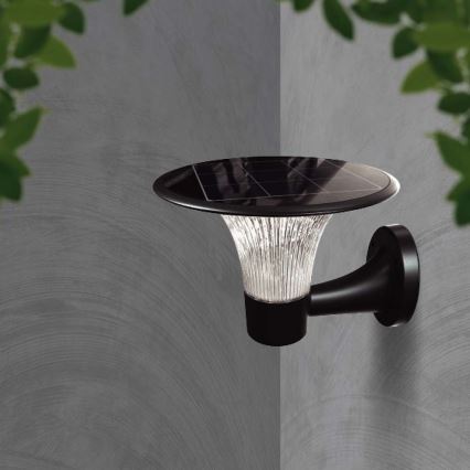 LED solcellsvägglampa med sensor LED/15W/3,2V 4000K/6000K IP65 6000 mAh
