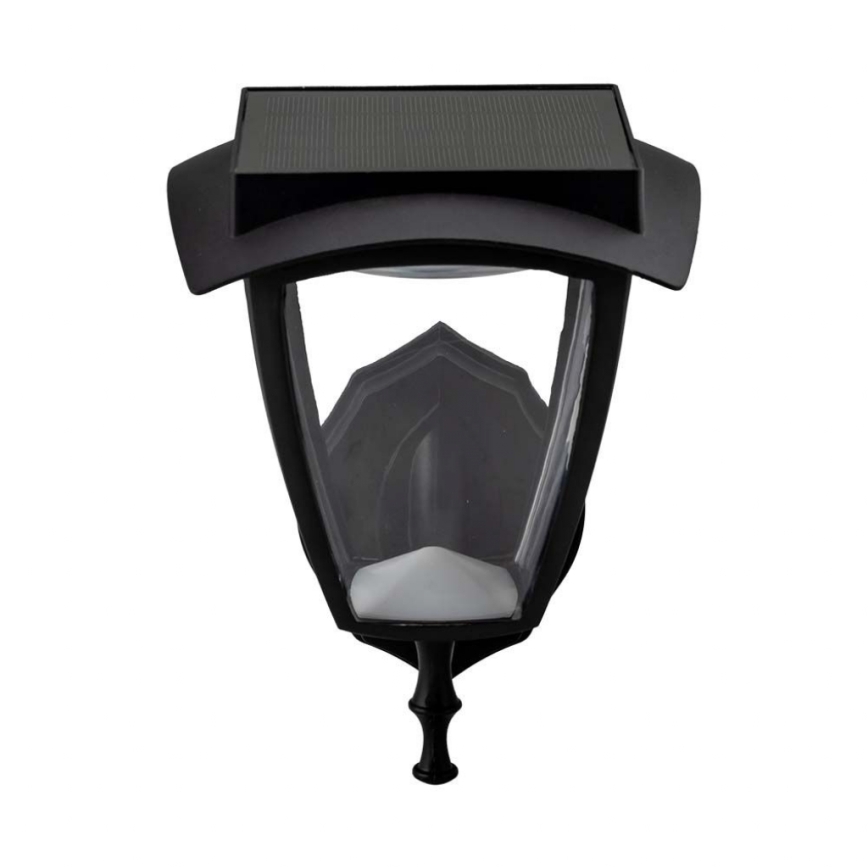 LED solcellsvägglampa LED/2W/3,7V 3000/6000K IP65 2200 mAh svart