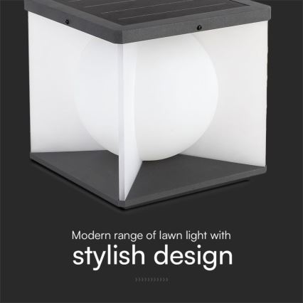 LED Dimbart solcellsvägglampa LED/3W/3,7V IP65 3000K 2600 mAh + fjärrkontroll