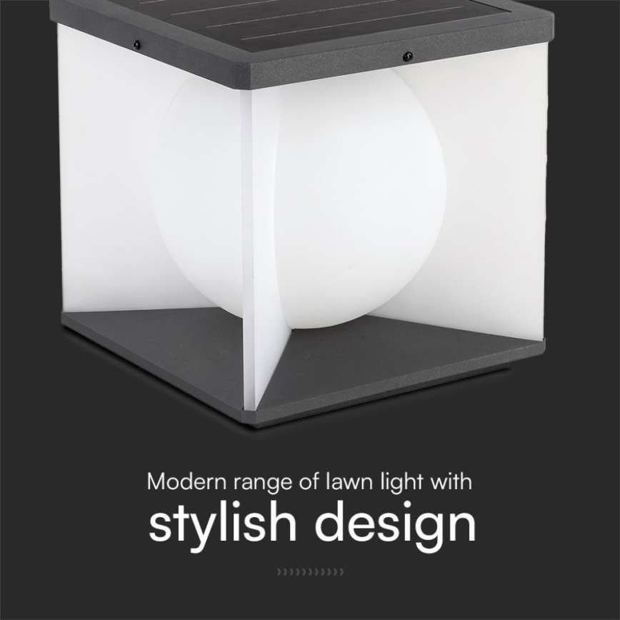 LED Dimbart solcellsvägglampa LED/3W/3,7V IP65 3000K 2600 mAh + fjärrkontroll