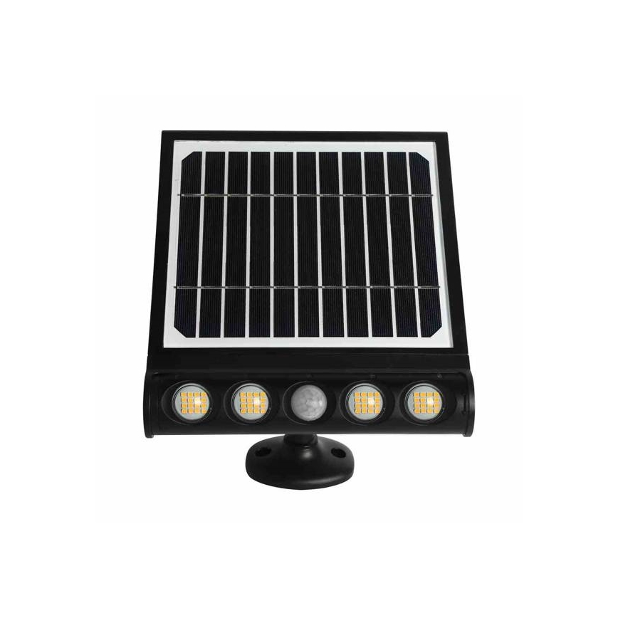 LED solcellsvägglampa med rörelse- och skymningssensor LED/8W/3,7V 4000 mAh 4000K IP65