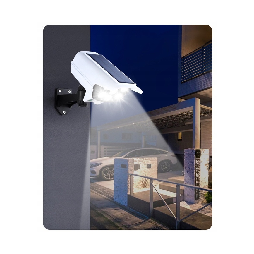 LED solarmodell av säkerhetskamera med sensor KAMERA LED/1W/3,7V 1200 mAh IP44 + fjärrkontroll