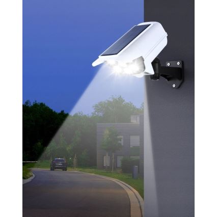 LED solarmodell av säkerhetskamera med sensor KAMERA LED/1W/3,7V 1200 mAh IP44 + fjärrkontroll