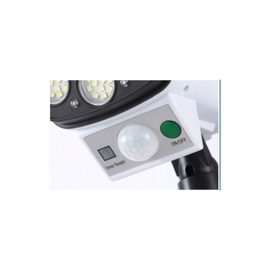 LED solarmodell av säkerhetskamera med sensor KAMERA LED/1W/3,7V 1200 mAh IP44 + fjärrkontroll