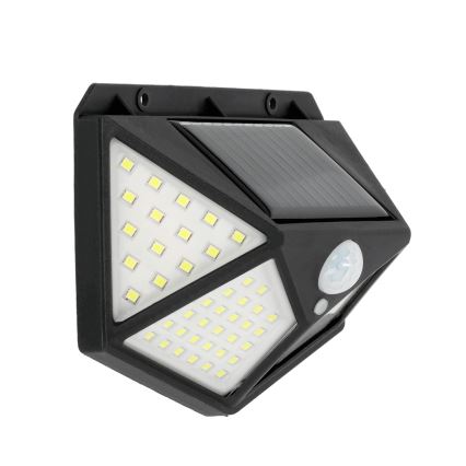LED solcellsvägglampa med sensor LED/1W/3,7V 6500K IP44 1200 mAh