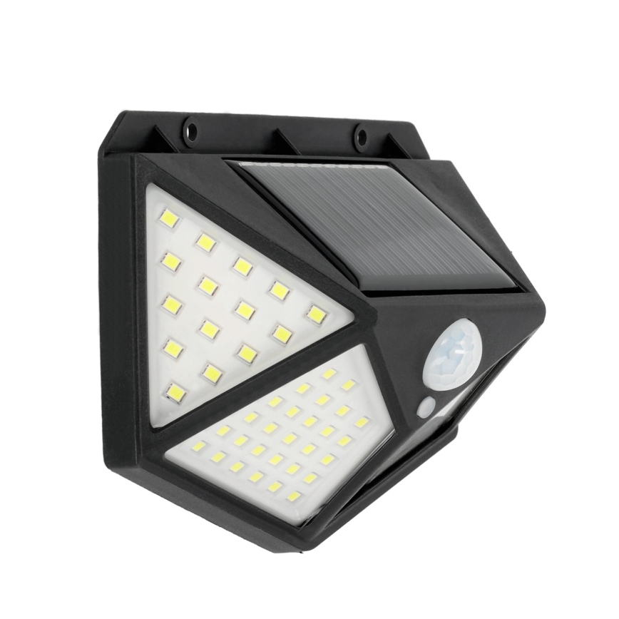 LED solcellsvägglampa med sensor LED/1W/3,7V 6500K IP44 1200 mAh