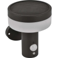 LED solcellsvägglampa med sensor LED/2W/3,7V 1200 mAh IP44