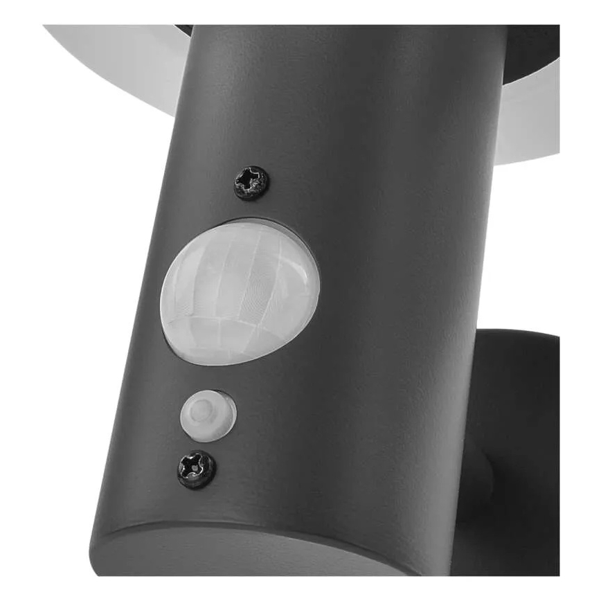 LED solcellsvägglampa med sensor LED/2W/3,7V 1200 mAh IP44
