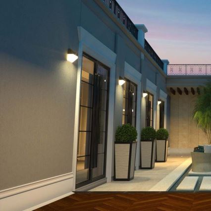 LED Solcellsvägglampa med sensor LED/2W/3,7V 4000K IP65 1200 mAh