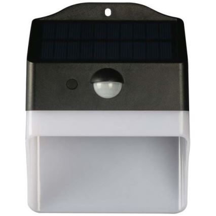 LED Solcellsvägglampa med sensor LED/2W/3,7V 4000K IP65 1200 mAh