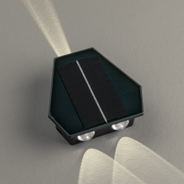 LED solcellsvägglampa med sensor LED/2W/5V IP54 1300 mAh