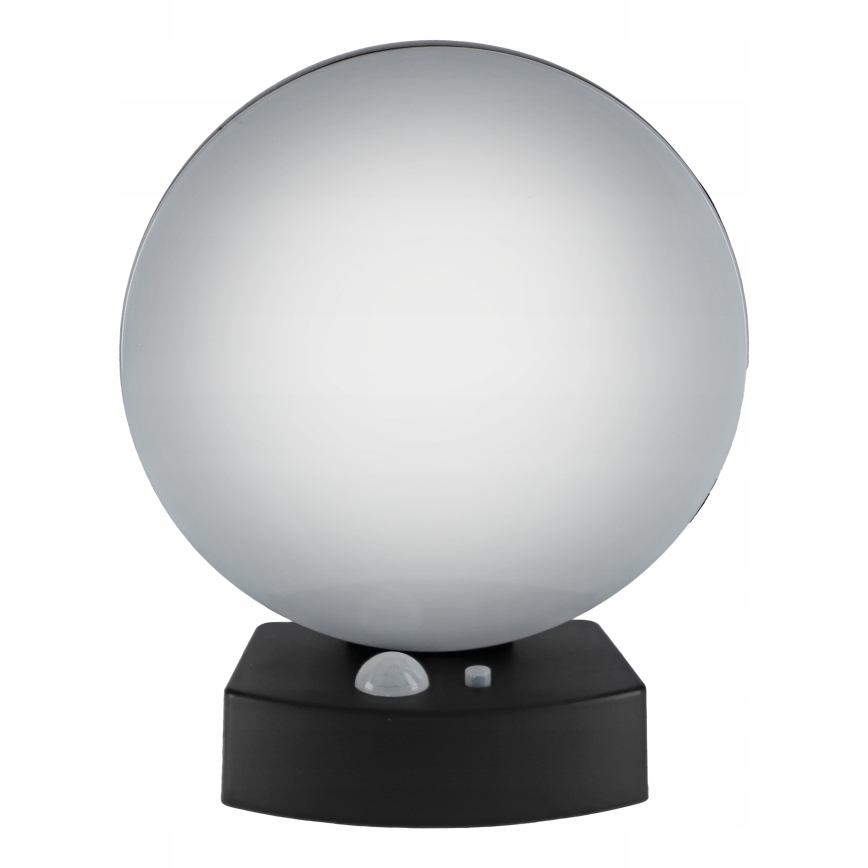 LED dimbar solcellsdriven vägglampa med sensor LED/3W/3,7V 1800 mAh IP54 svart