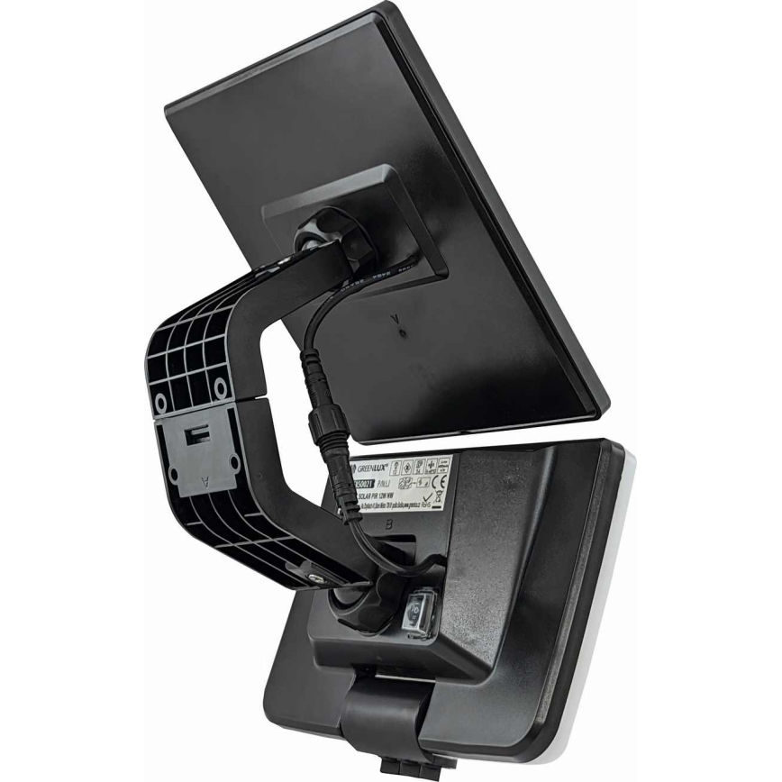 LED solcellsvägglampa med sensor LED/8W/3,7V 2000 mAh IP54