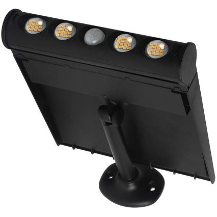 LED solcellsvägglampa med sensor LED/8W/3,7V IP65 3000K 4000 mAh