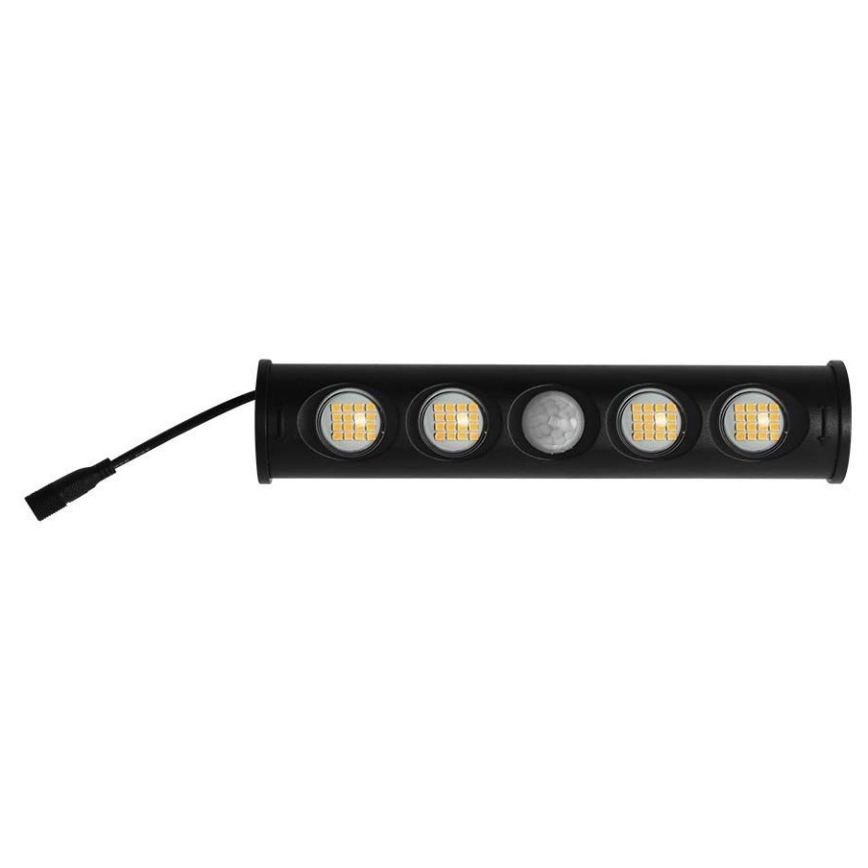 LED solcellsvägglampa med sensor LED/8W/3,7V IP65 3000K 4000 mAh