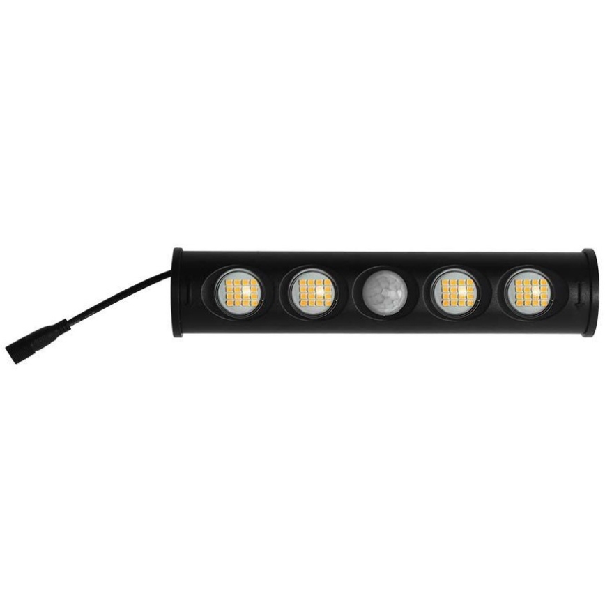 LED solcellsvägglampa med sensor LED/8W/3,7V IP65 4000K 4000 mAh