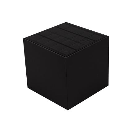 LED solcellsvägglampa med sensor LED/9W/3,7V 3000/4000/5000K 2600 mAh IP65 svart