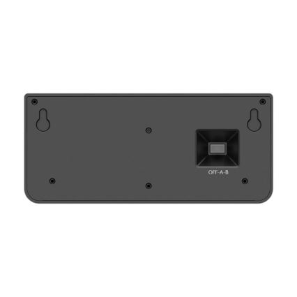 LED solcellsvägglampa med sensor LINK LED/5W/3,7V 2000 mAh IP65 svart