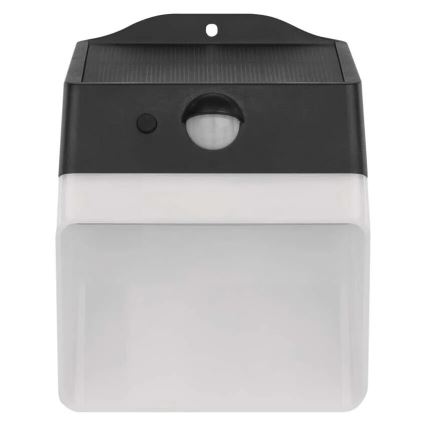 LED Solcellsvägglampa med sensor LUMI LED/3,7W IP65 svart