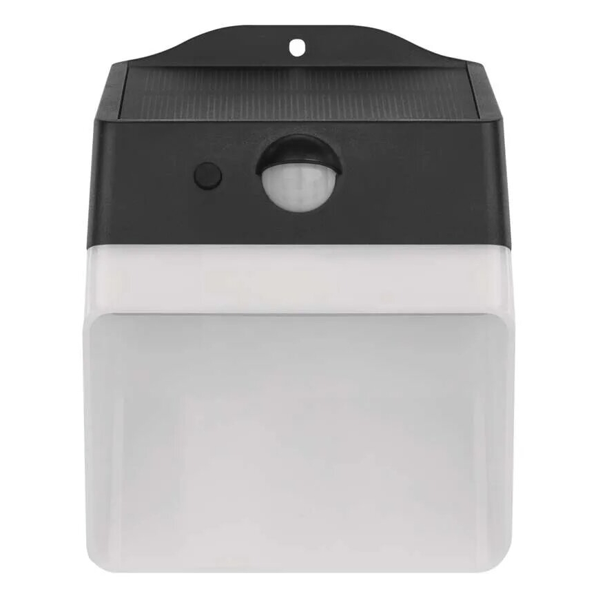 LED Solcellsvägglampa med sensor LUMI LED/3,7W IP65 svart