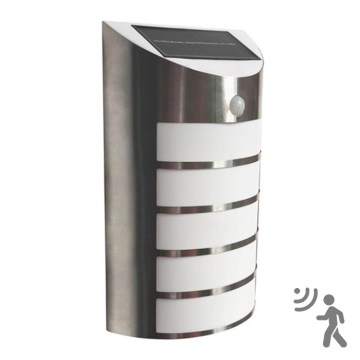 LED solcellsvägglampa med sensor SAFFO LED/3,7V 2000 mAh IP44