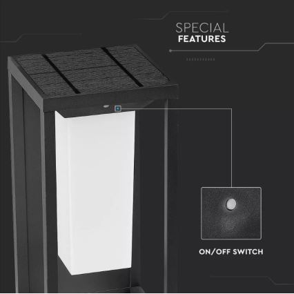 LED Solcellsvägglampa med sensor SAMSUNG CHIP LED/2W/3,7V IP65 2600 mAh