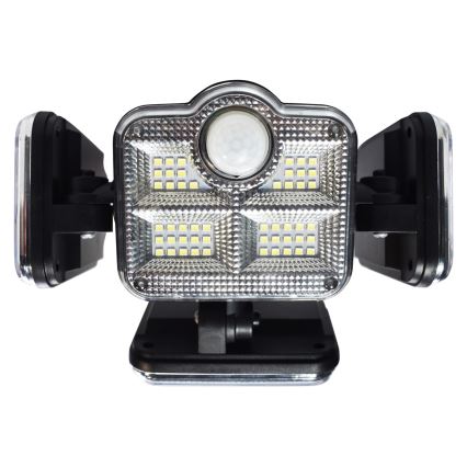 LED solcellsspot med rörelsesensor och skymningssensor LED/30W/3,7V 2400 mAh IP47 + fjärrkontroll