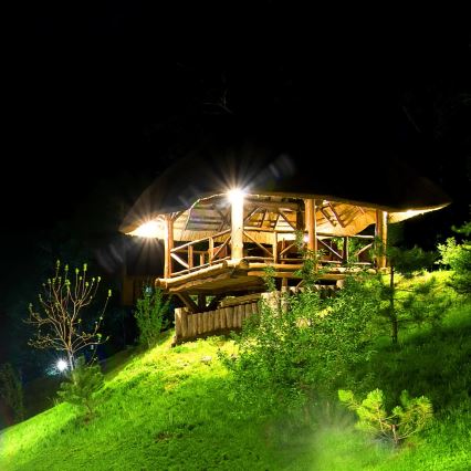 LED Solarlampa med sensor DUO LED/1W/3,7V 1200 mAh IP44