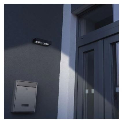 LED solcellsspot med rörelsesensor LED/3,7V 3000mAh 4000K IP65 svart