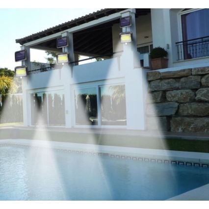 LED Solarlampa med sensor INTEGRA LED/3W/3,7V 1200 mAh IP44 + fjärrkontroll