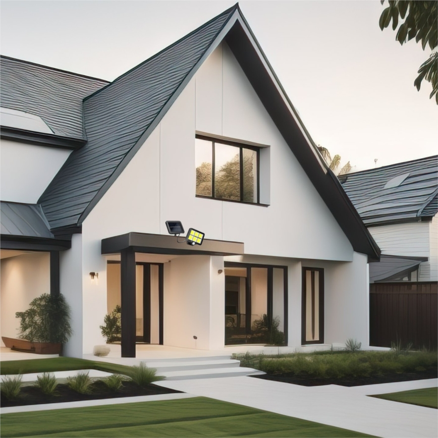 LED solarlampa med sensor LED/1,5W/3,7V 6000K IP44 1200 mAh