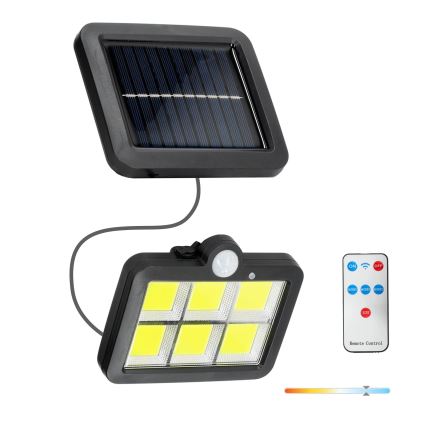LED solarlampa med sensor LED/1,5W/3,7V 6000K IP44 1200 mAh
