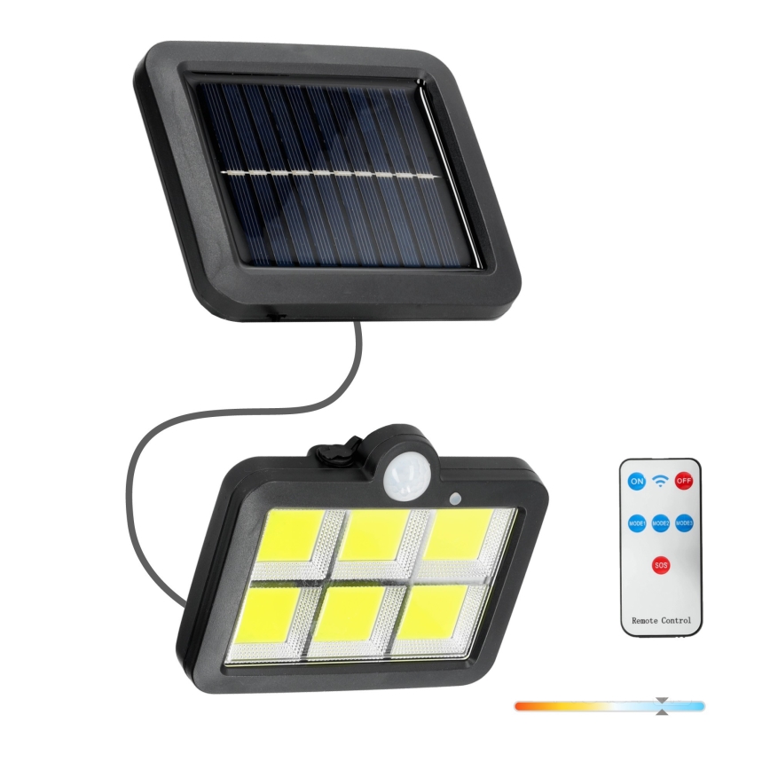 LED solarlampa med sensor LED/1,5W/3,7V 6000K IP44 1200 mAh