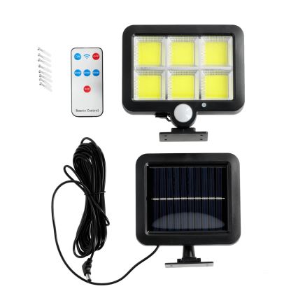 LED solarlampa med sensor LED/1,5W/3,7V 6000K IP44 1200 mAh