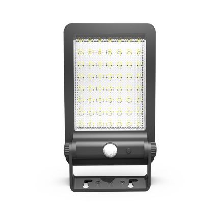 LED solcellsspot med sensor LED/5W/3,7V 4000K 1500 mAh IP54 svart