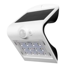 LED SolVägglampabelysning med sensor LED/1.5W/3,7V IP65 vit